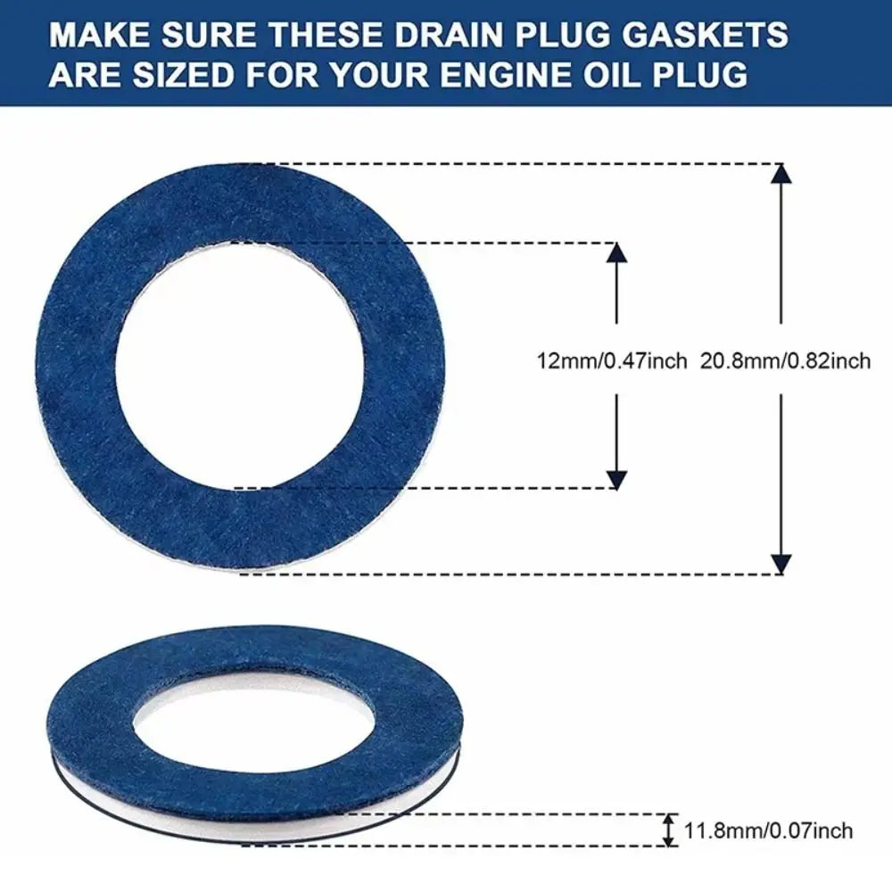 10pcs Aluminum Material Oil Pan Gaskets Seal Washer Compatible Engine Oil Drain Plug Wear Parts Durable Oil Drain Washer Gasket Zpaxo