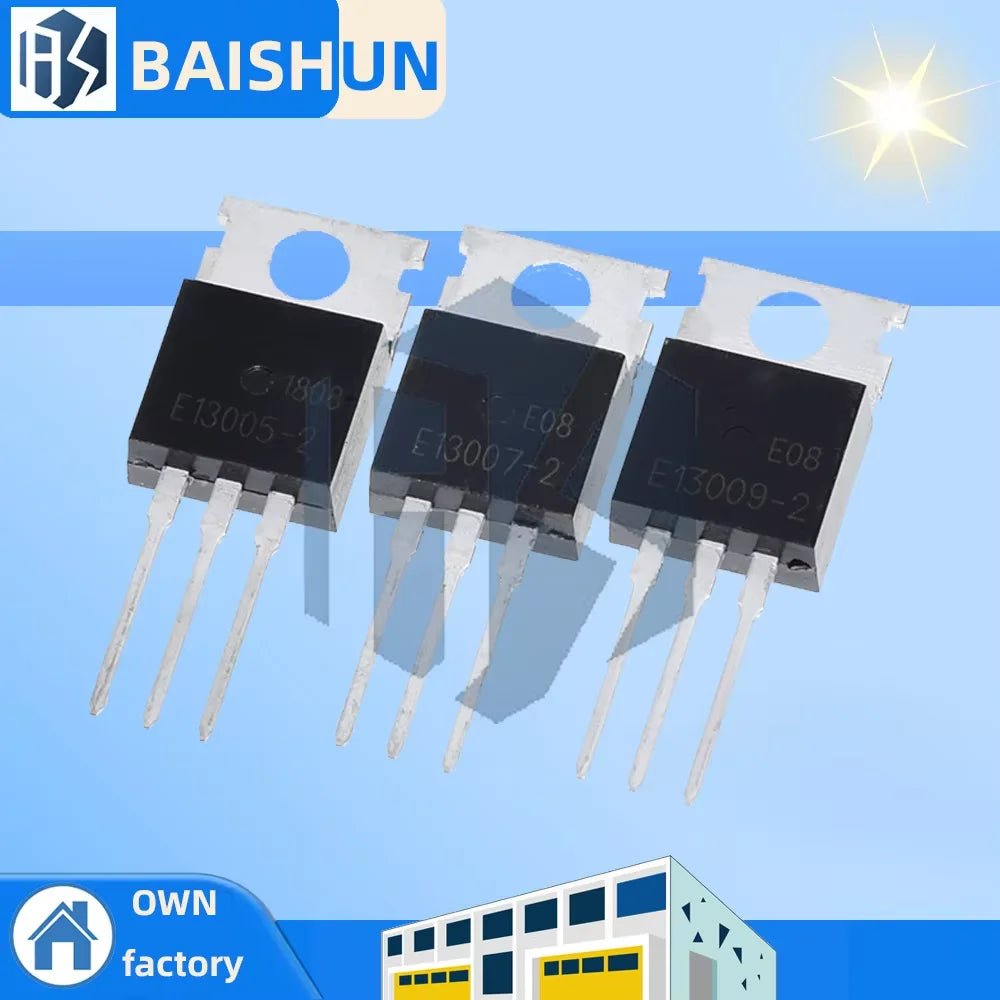 ‌MJE13007 / MJE13005 / MJE13009 NPN Transistors, 10pcs TO-220 Power Transistor Assortment Kit Zpaxo