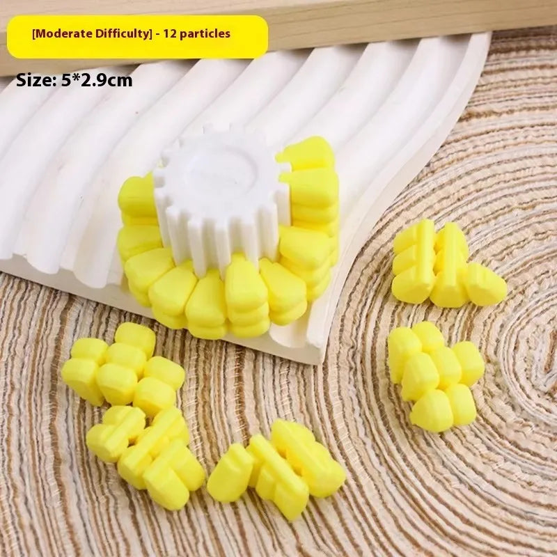 Funy Toys 3D Printing Corn Magic Cube Stress Relieving Tetris Jigsaw Puzzle Originality Becrypt Brain Burning Developmental Toys Zpaxo simple 12