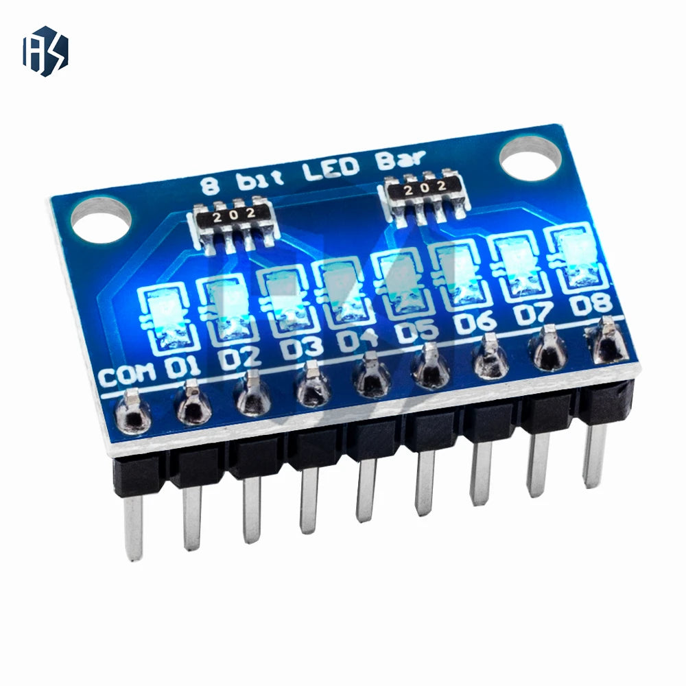 3-24V 8 Bit Blue/Red Common anode/cathode LED indicator Module Breadboard starter kit Board for MCU ARM 3d printer UN-O MEGA2560 Zpaxo