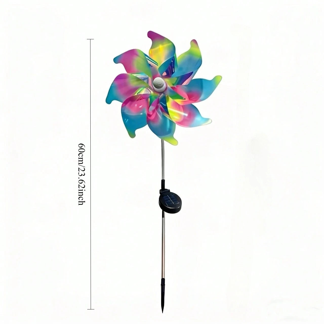 This Bright Rotating Solar-powered Windmill Light Can Be Used As