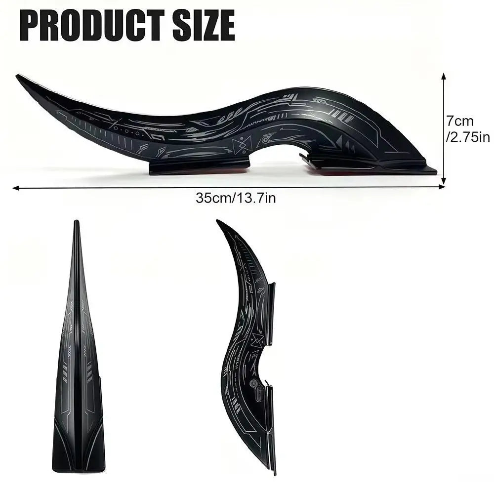 1Pair 32 LED Light Modes Dragon Horn Car Roof Fins Waterproof Quick Zpaxo