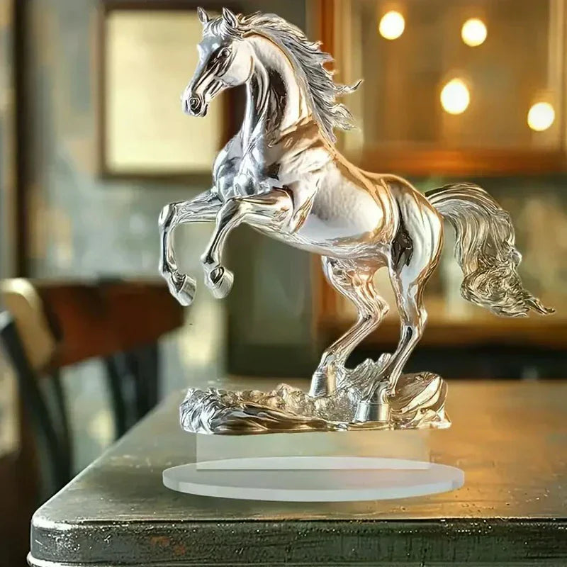 Acrylic Ornament Is Suitable As A Home Decorati The New Cross-border White Horse Zpaxo