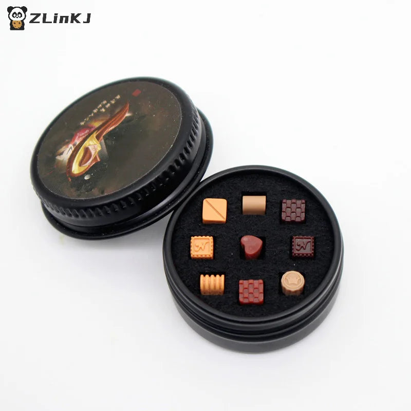 ▶Dollhouse Cream Chocolate Black Can Gift Box Iron Box Set Miniature DIY Simulation Food Toy Dollhouse Decoration Accessories Zpaxo