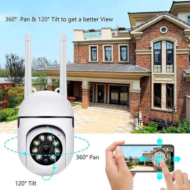 2MP Wifi Camera Home PTZ IP Night Audio Wireless Surveillance Auto Zpaxo
