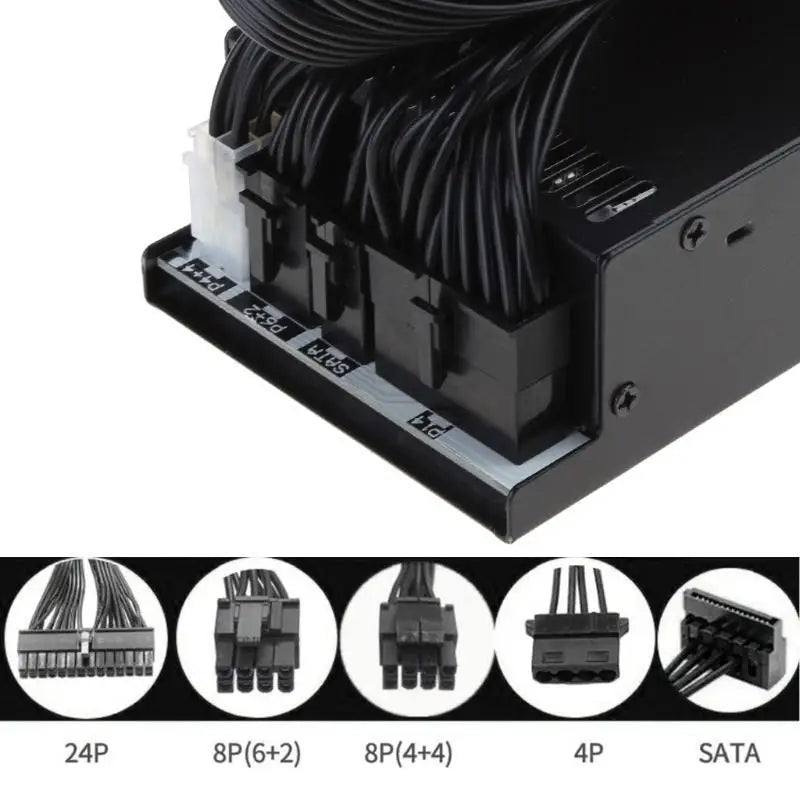 652F 500W PSU ATX Full Module Power Supply Small 1U ITX Computer Zpaxo