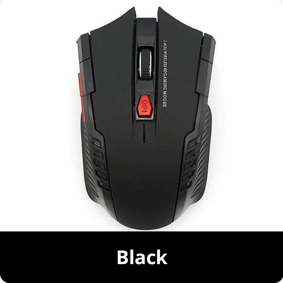 113 Wireless Mouse Portable Game Home Office Desktop Laptop Universal Zpaxo Black