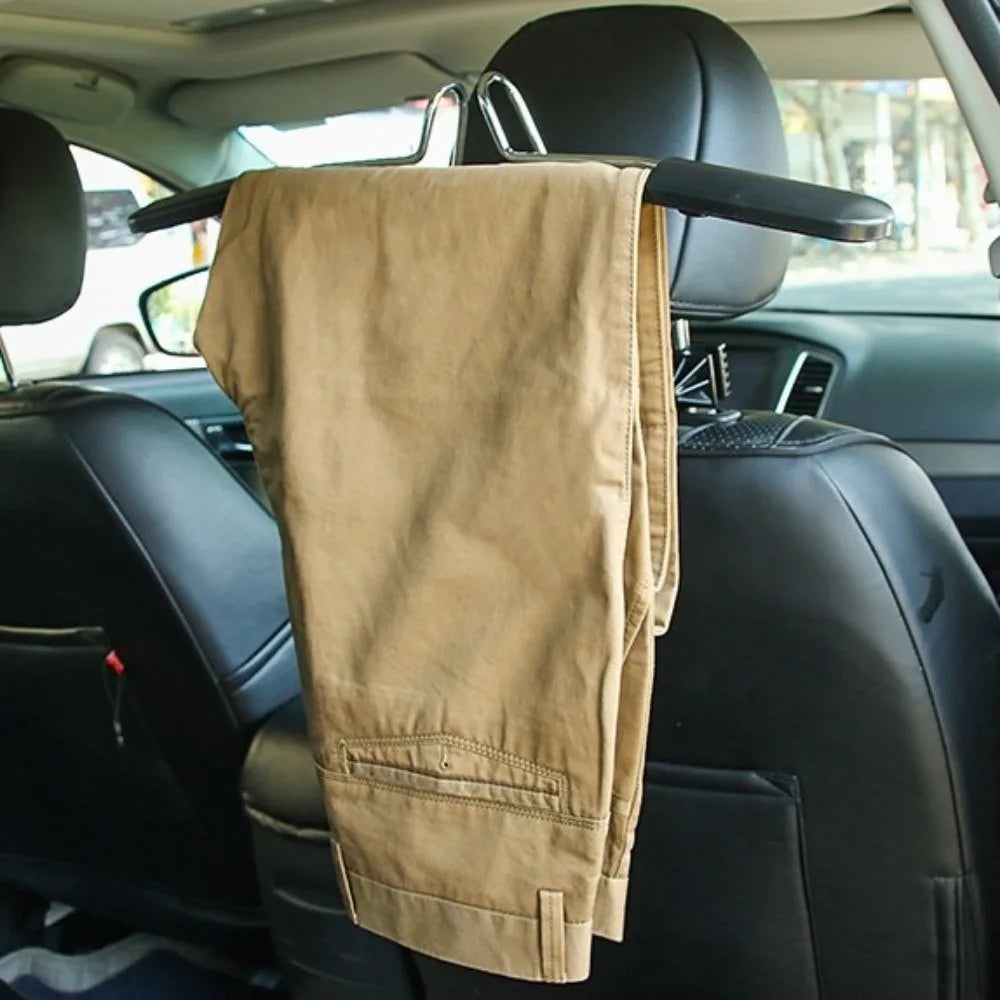 Universal Car Clothes Rack Stainless Steel Extendable Jacket Suit Coat Hanger Quick Installation Space-Saving Zpaxo