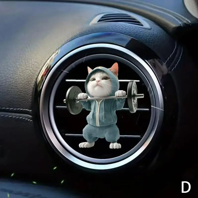 CMCar Air Outlet Cute Cat Aromatherapy Freshener Clip Automotive Zpaxo D