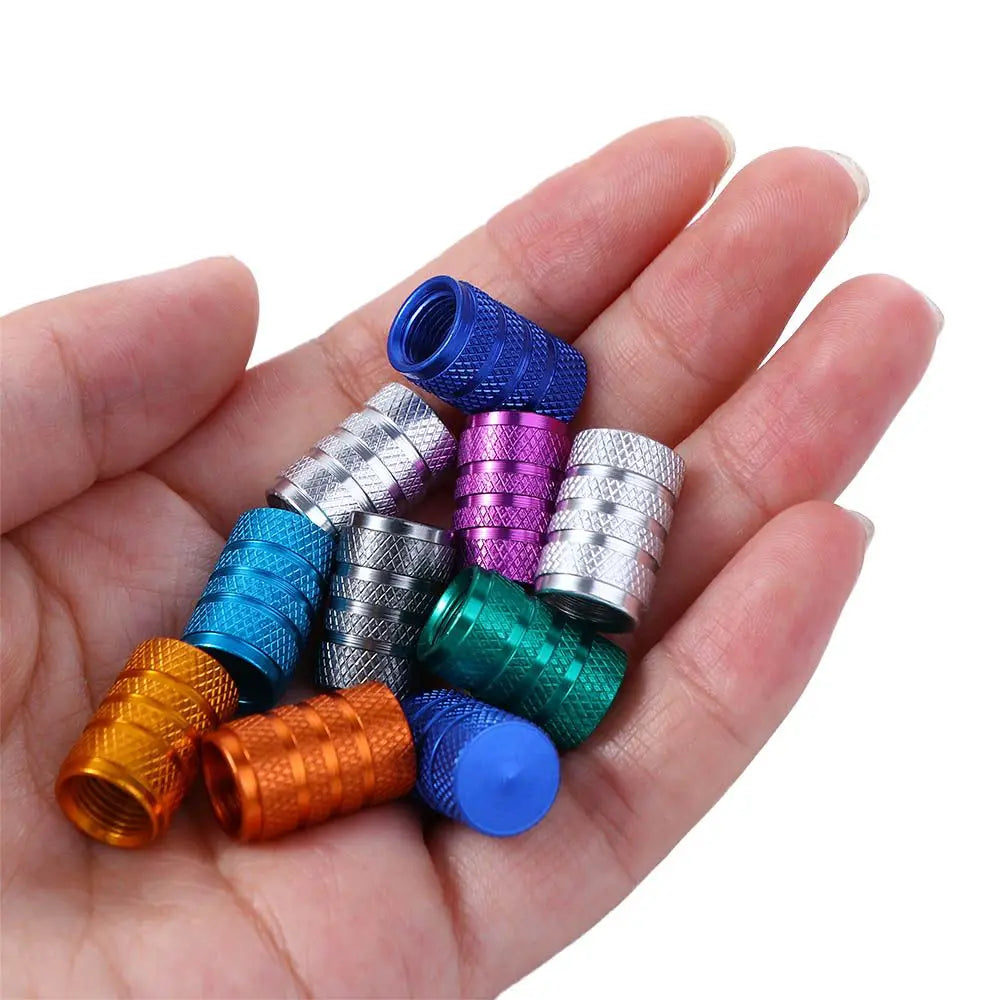 Presta Valve Caps – 4-Pack CNC Aluminium Alloy Bicycle Dust Covers