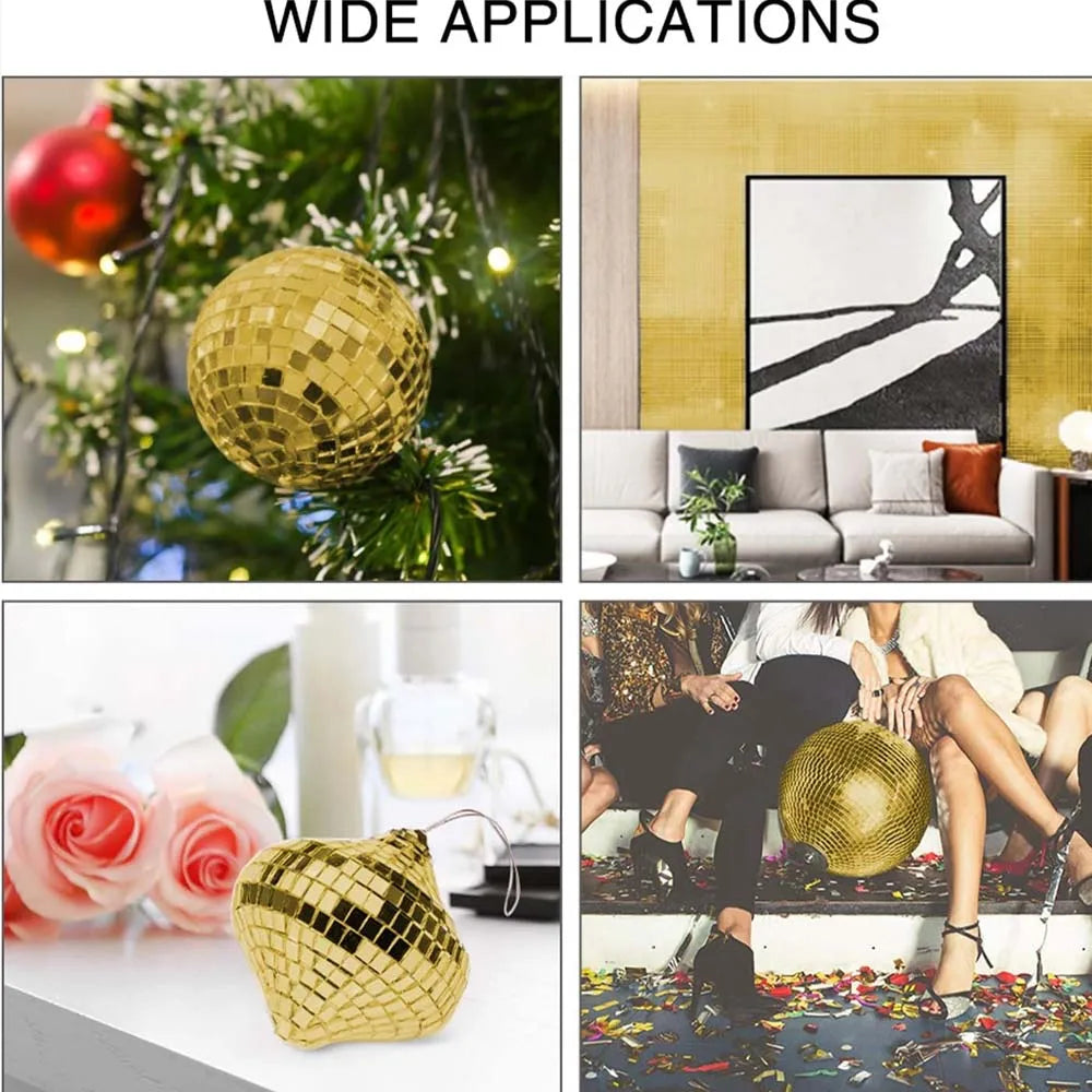100-Pack Golden Mirror Mosaic Glass Tiles – DIY Craft Kit Mosaic Craft Tiles Zpaxo
