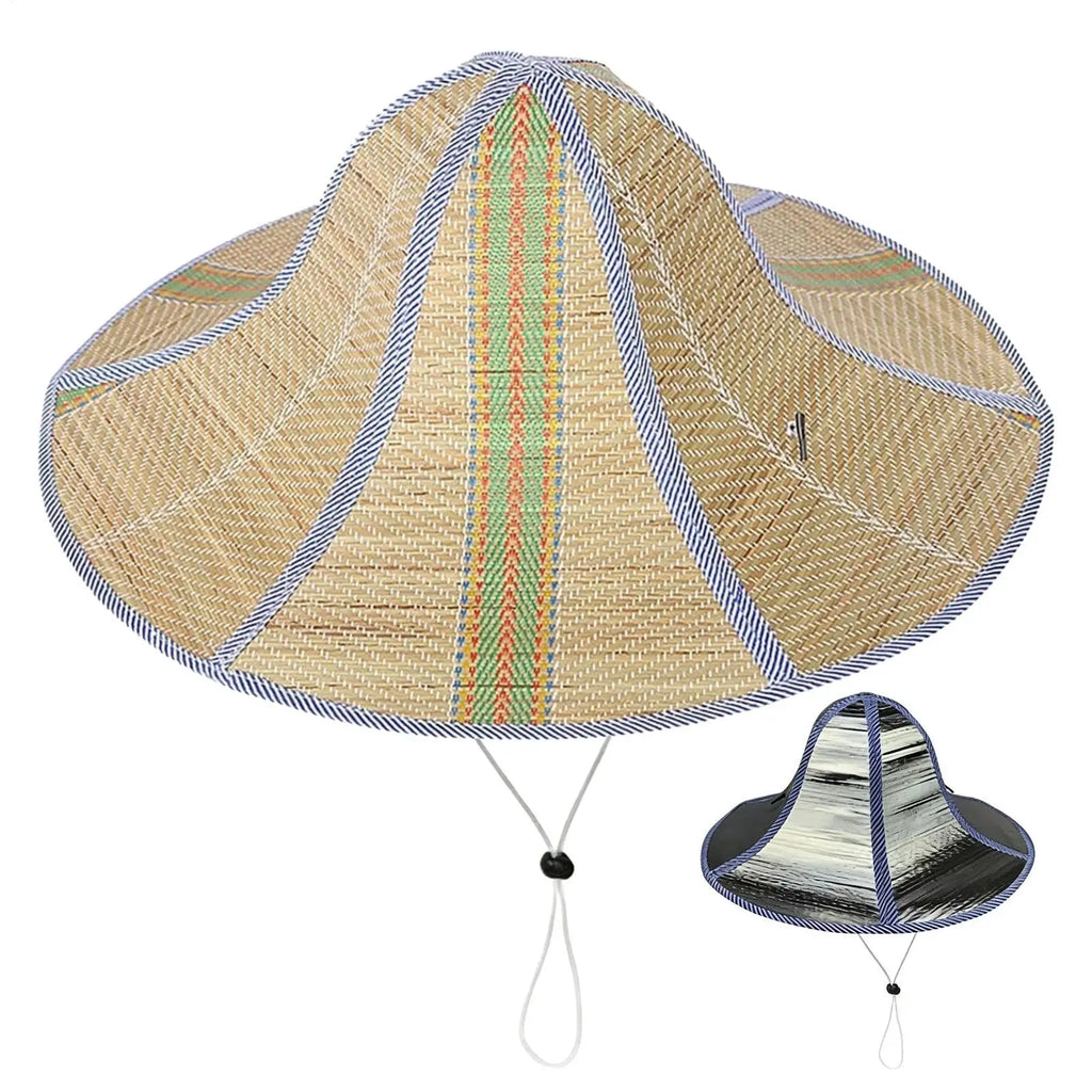 Foldable Wide Brim Straw Sun Hat – Unisex Beach & Outdoor Wide Brim Sun Hat Zpaxo