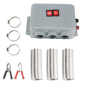 12V 24V Car Heater 3 Hole Power Electric Fan Anti-fog Low Noise Zpaxo 12V