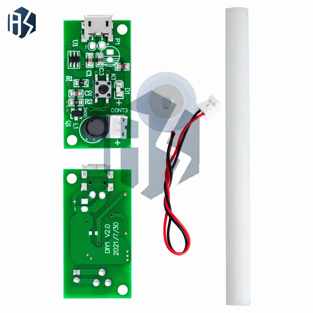 Mini USB Humidifier DIY Kit – Full Set Mist Maker & Fogger Components (USB-Powered) Zpaxo