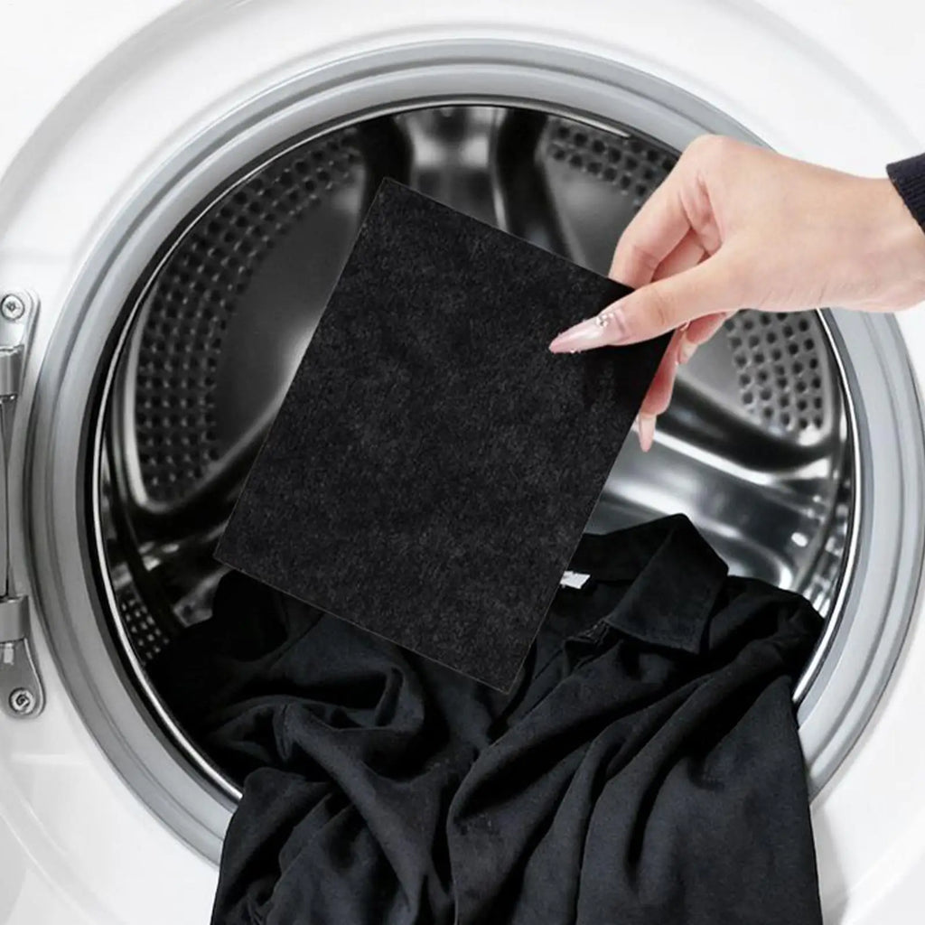 Black Fabric Dye 10 Sheets Restorer No-bleed Detergent Home School