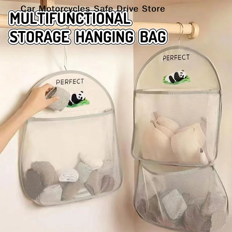 Multi-layer Hanging Storage Bag Socks Underwear Home Clothes Net