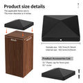 10/20 Pcs Platic Fence Post Cap Black Deck Post Caps Effective Protection Square Column Cap Railing Cover for 4 in Fence Covers Zpaxo 10pcs for 4inch