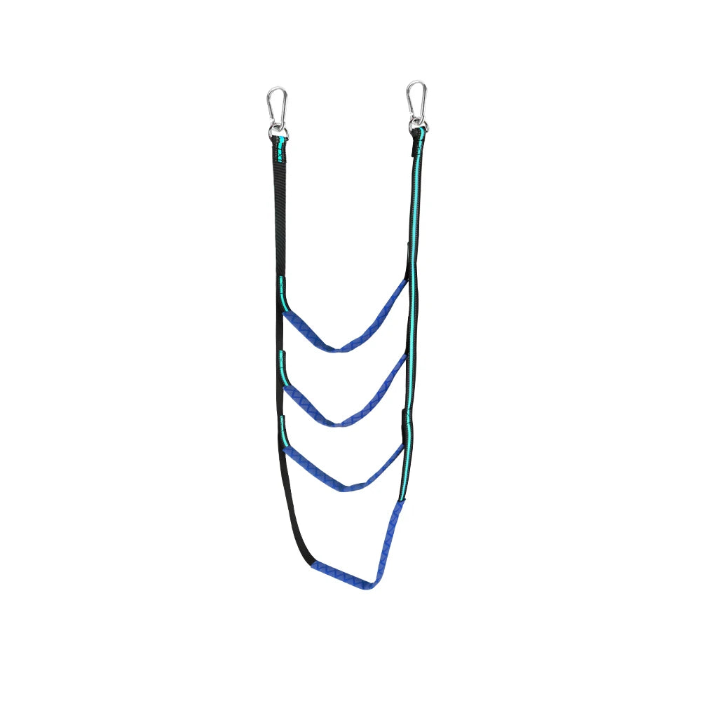 Launching Ladder Boat Folding Ladder Portable Yacht Boat Side Hanging Ladder 3/4/5 Step Boat Rope Ladder Boarding Soft Ladder Zpaxo Blue 4 Step