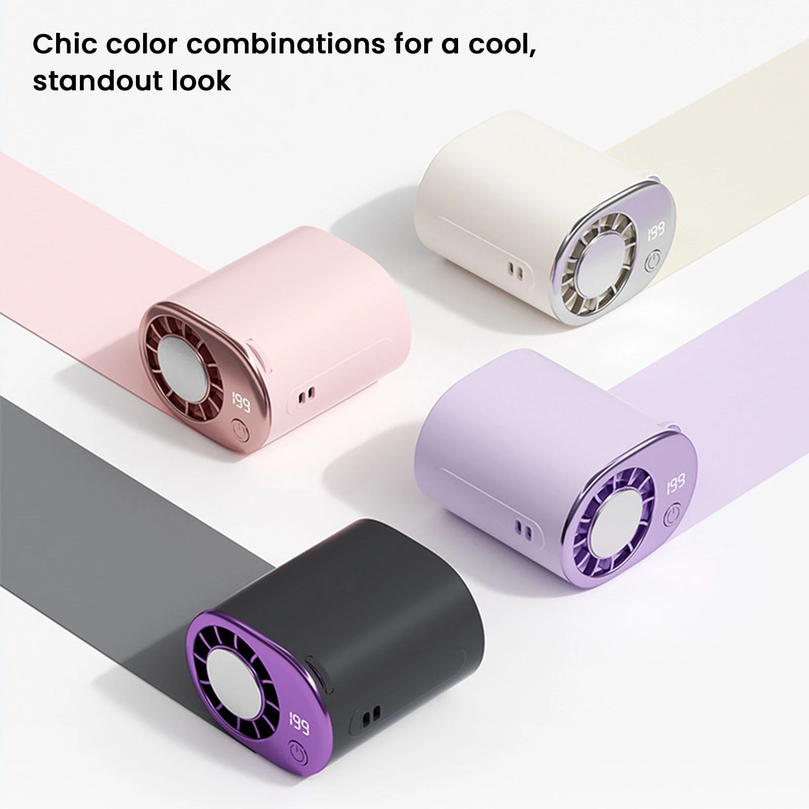 Car Clip Fan Mini Portable Outdoor Clip Umbrella Fan 199 Speed Waist Clip Electric Fan 360° USB Rechargeable Desktop Cooling Fan Zpaxo