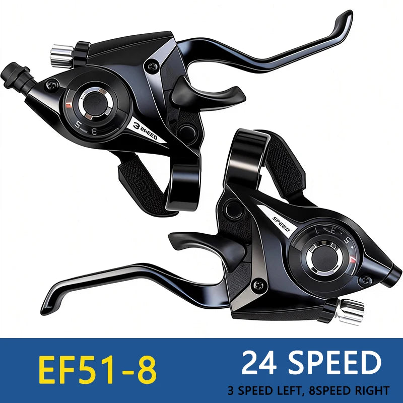 ST-EF51 MTB Trigger Shifter & V-Brake Lever Set – 3x7 / 3x8 Speed