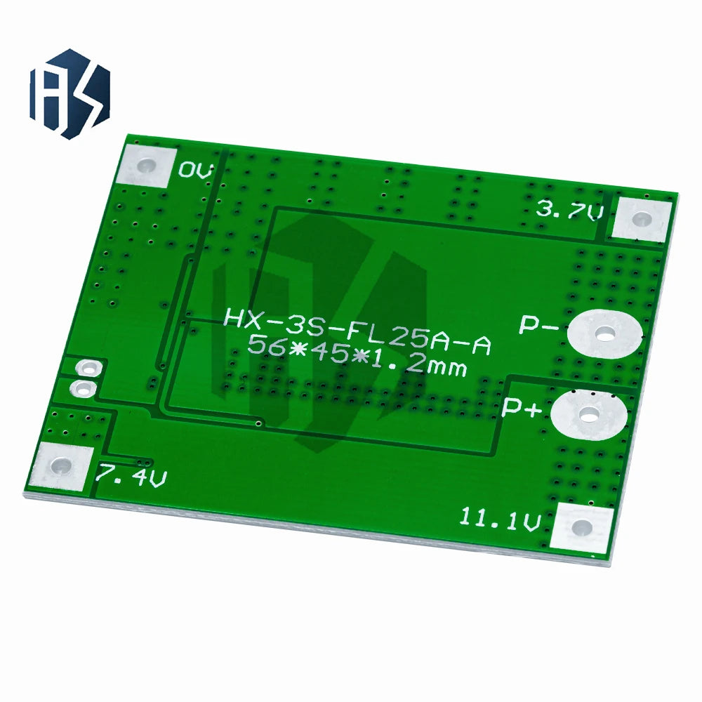 3S 25A 18650 BMS PCM Board 3 Cell Li Ion Lipo Lithium Battery Zpaxo