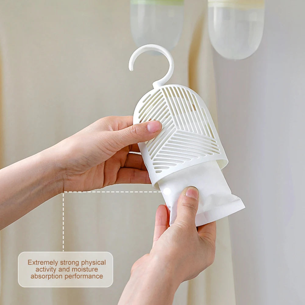 Clothing Dehumidifier Box Reusable Hanging Packs Moisture-proof Water