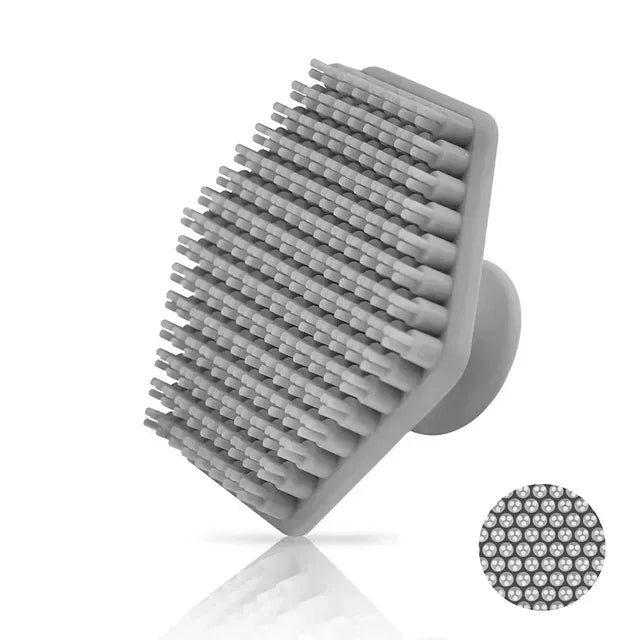 2025 Sales Facial Cleansing Silicone Brush Scrub Exfoliating Unisex Zpaxo GRAY