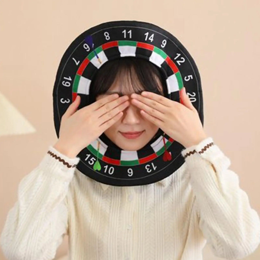 Funny Dartboard Hat Novelty Costume Headwear Soft Comfortable Gag