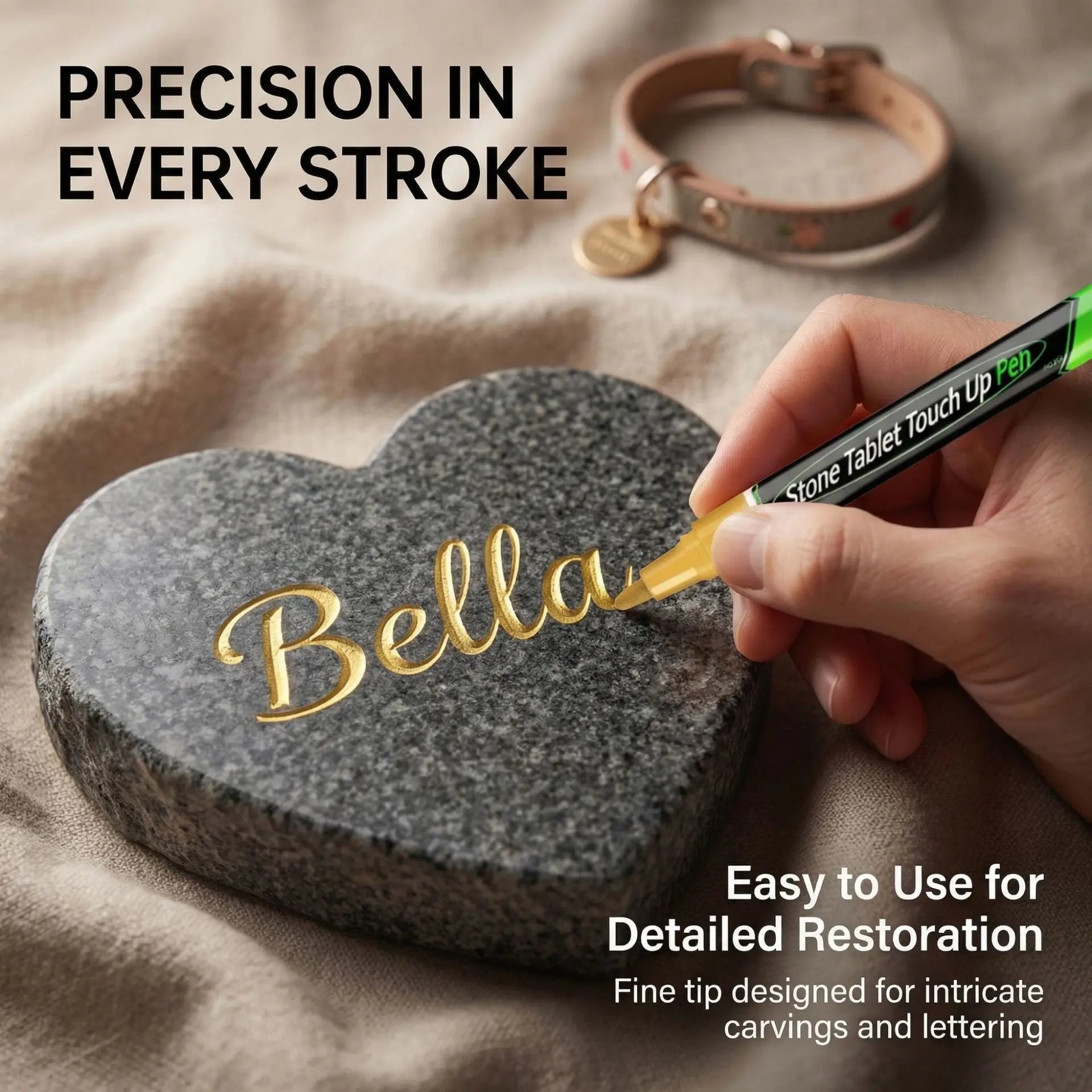 Tombstone Touch-up Pen Stone Metal Rubber Multi-surface Repair Tool