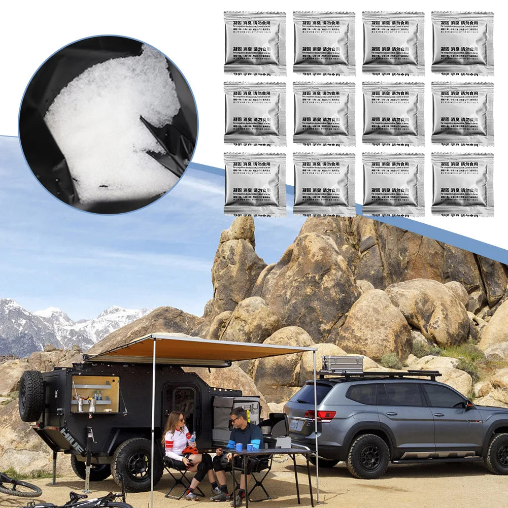 Poo Powder Gel Emergency Toilet Waste Treatment Portable Outdoor