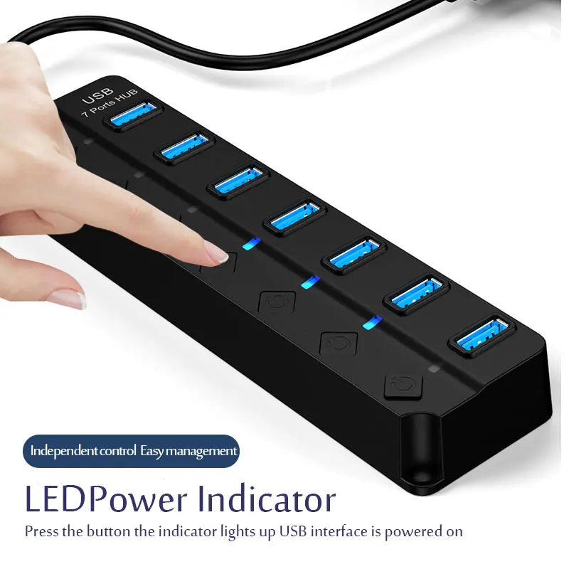 USB 3.0 Hub USB Hub 2.0 Multi USB Splitter Hub USB Cable Multiple Expander For Computer Laptop PC Accessories Usb Adapter Zpaxo