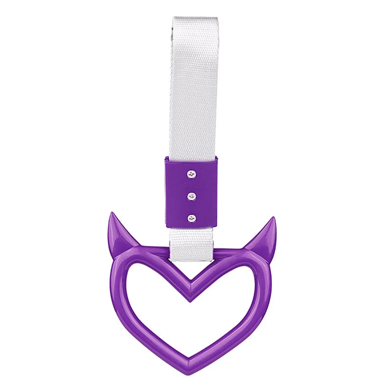 CMColorful Car Tow Strap Ring Heart Train Bus Handle Hand Styling Zpaxo A12
