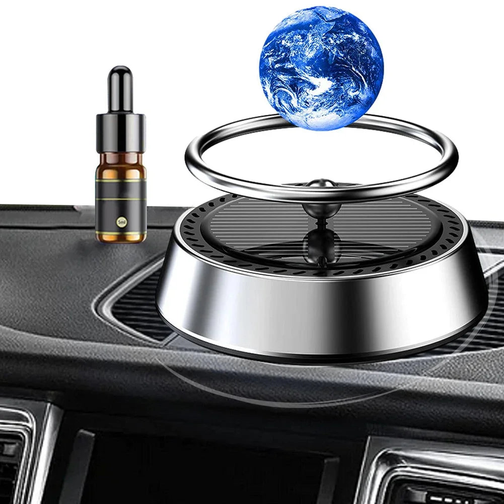 Solar Rotating Car Air Freshener Auto Air Freshener Rotating Interstellar Ball Car Deodorant Vehicles Interior Decor Homes Zpaxo