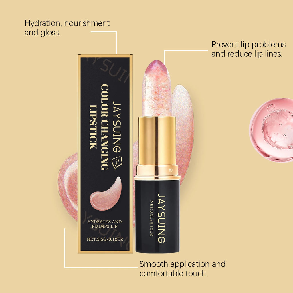 Jaysuing Color Changing Lipstick – Moisturizing & Waterproof Color Changing Lipstick Zpaxo