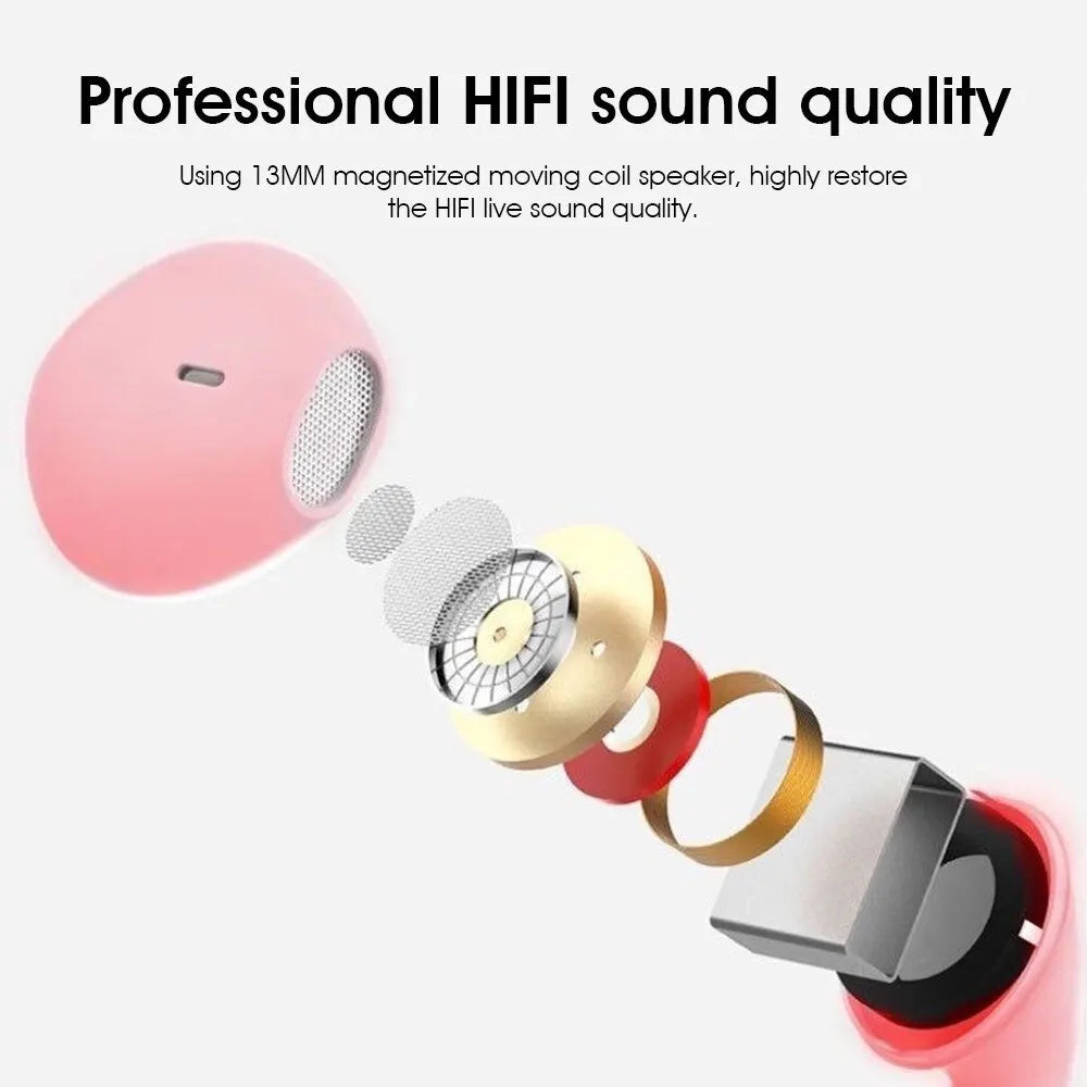 Macaron Universal Stereo Earphones Sports Music Earplugs Wired Zpaxo
