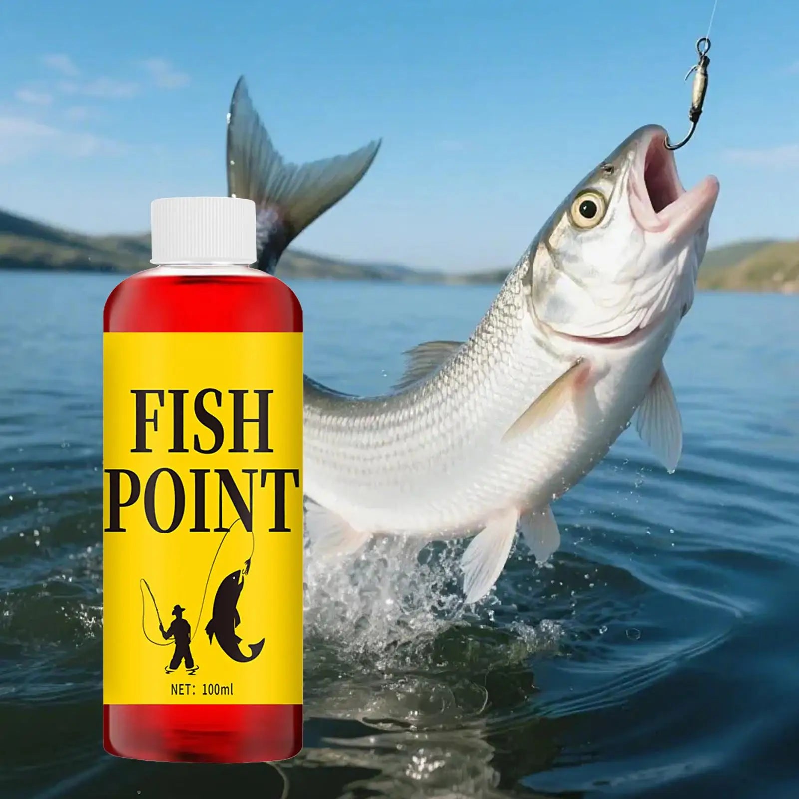 100ml Trout Lure Fish Attractant Concentrated Fast-Acting Bass Scent Fish Attractant for Crucian Carp Grass Carp Tilapia Outdoor Zpaxo Default Title