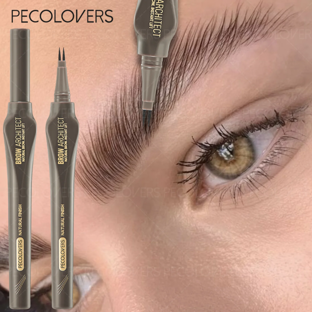 Two-pronged Eyebrow Pencil Beginners Sweatproof Easy Use Long-lasting Zpaxo
