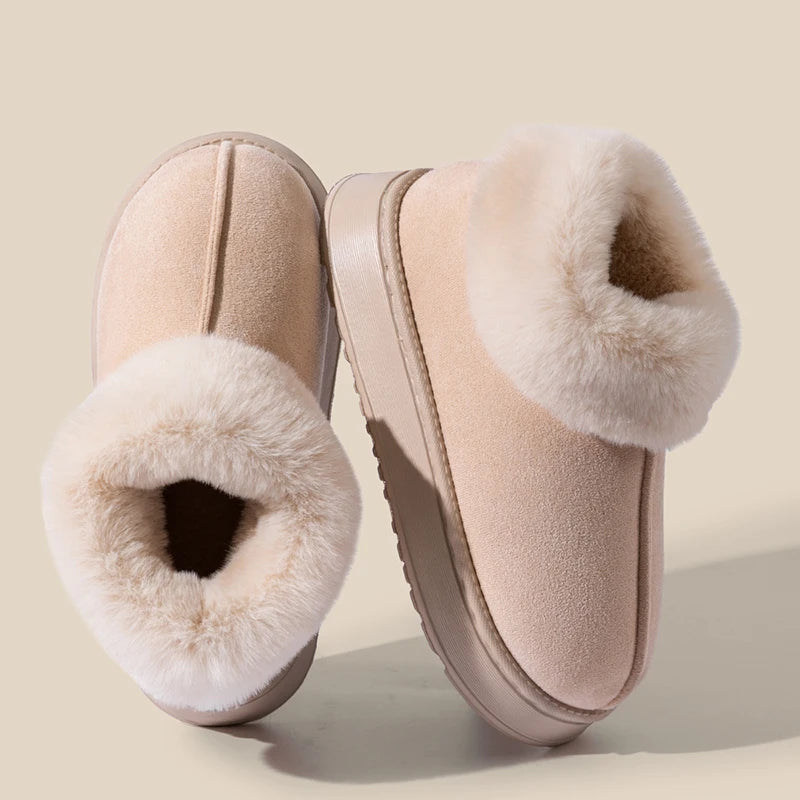 Women's Winter Slippers Arch Support Plush Indoor House Shoes