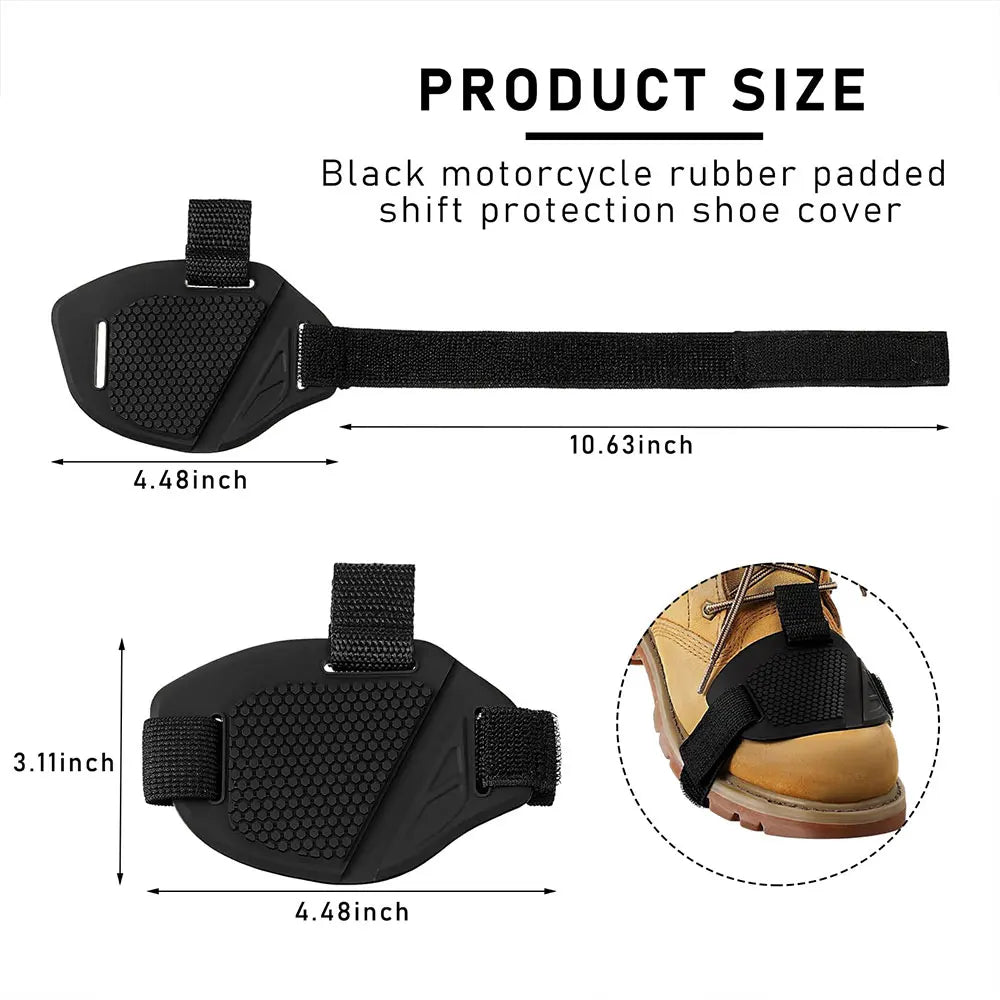 Motorcycle Shifter Pad Boot Cover – Universal Rubber Shoe Guard Motorcycle Shoe Protector Zpaxo