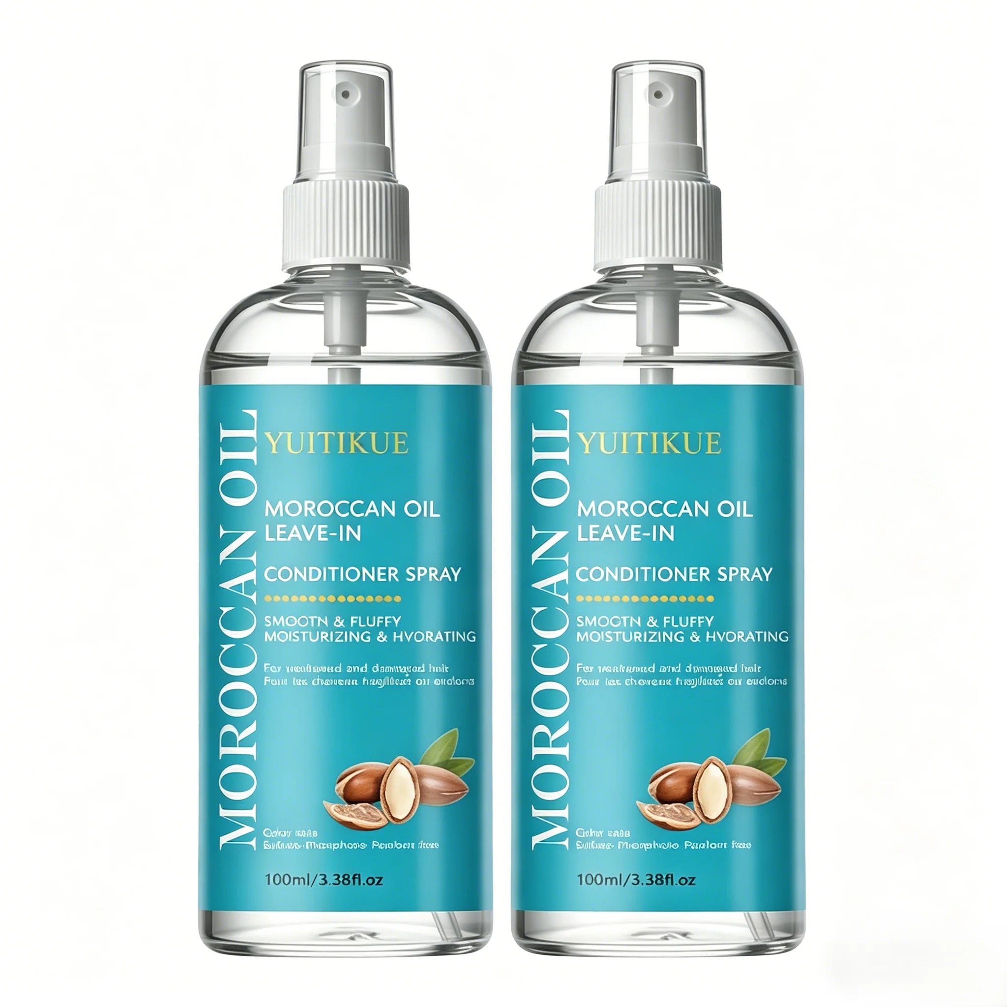 Moroccan Argan Oil Leave-In Conditioner Spray | Anti-Frizz Leave-In Conditioner Spray Zpaxo 2pc