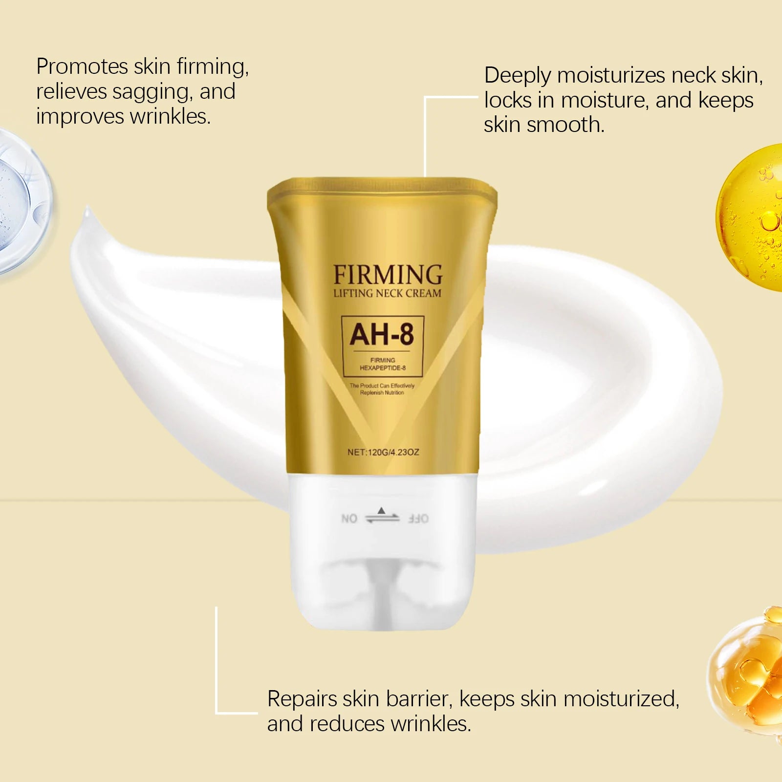 Jaysuing Neck Firming Roller Cream – Wrinkles & Double Chin Neck Firming Cream Zpaxo