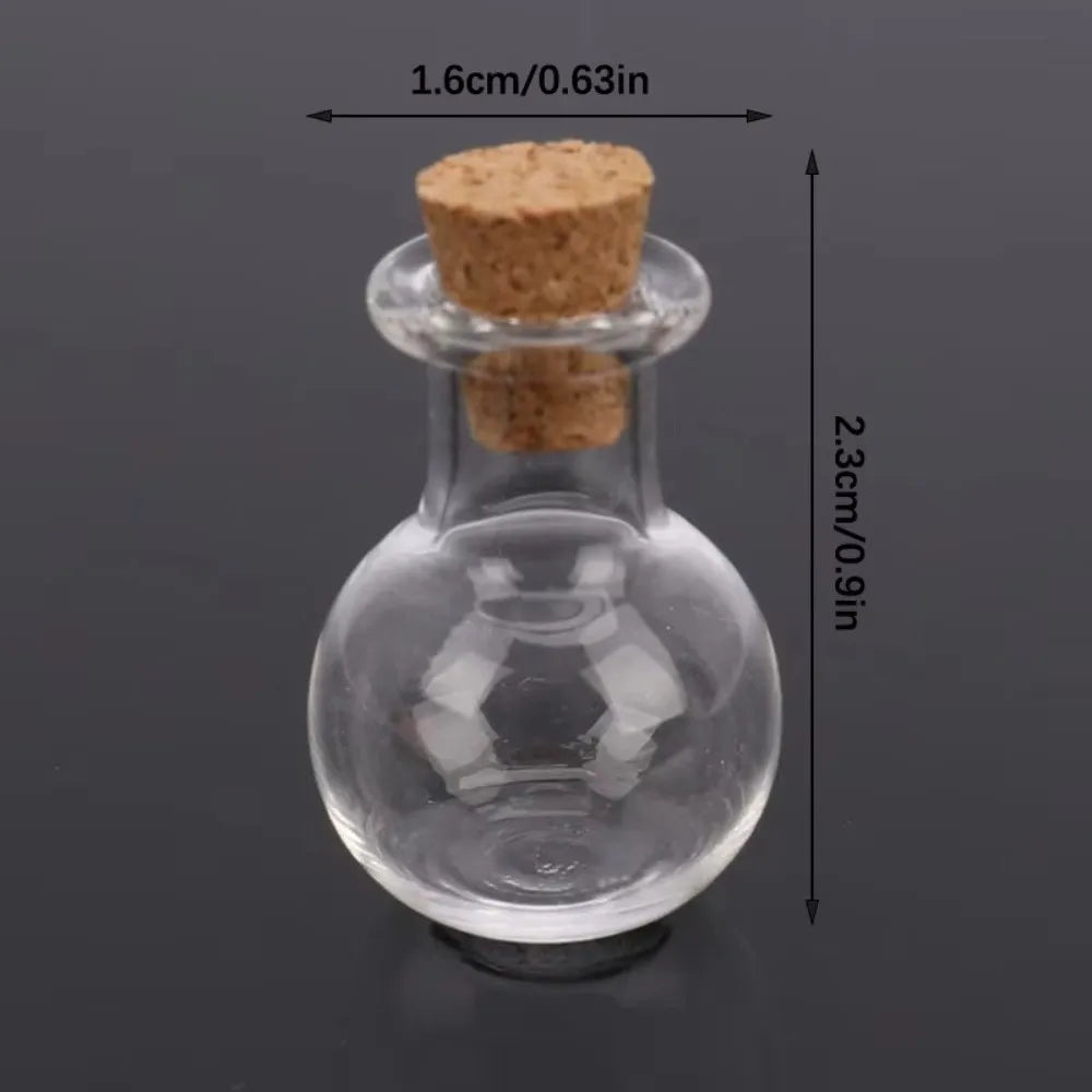 Clear Glass Candy Jars DIY Crafts Decorative Wedding Favor Cork Zpaxo