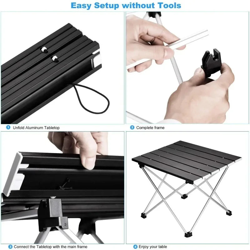 Ultralight Portable Folding Camping Table Foldable Outdoor Dinner