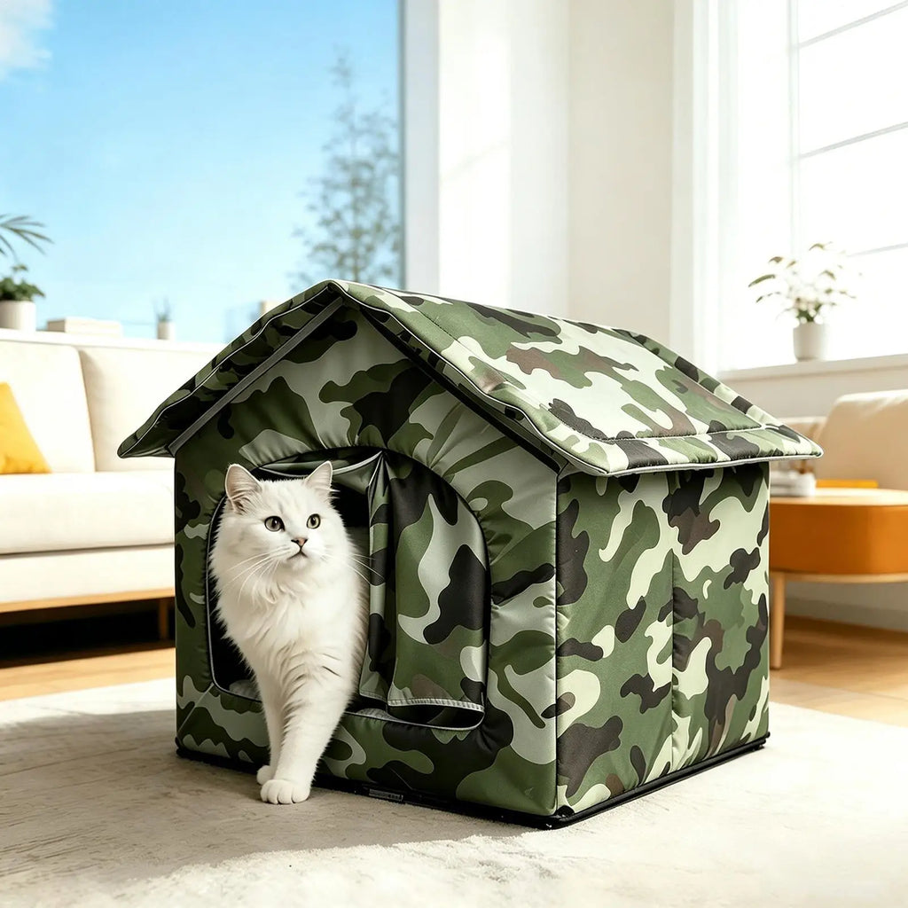 Cooling Outdoor Cat House Summer Kitten Nest Cool Down Cat Nest For Pet Parents Trainers Animal Lovers Apartment Home Office Zpaxo