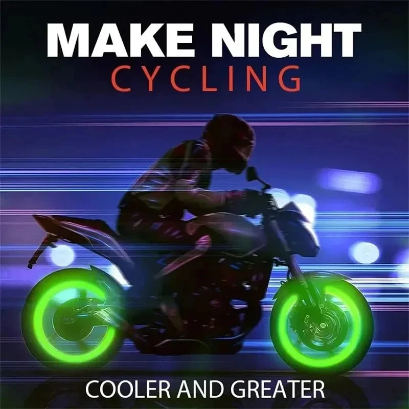 Glow-in-the-Dark Tire Valve Caps – Car, Bike & Motorcycle
