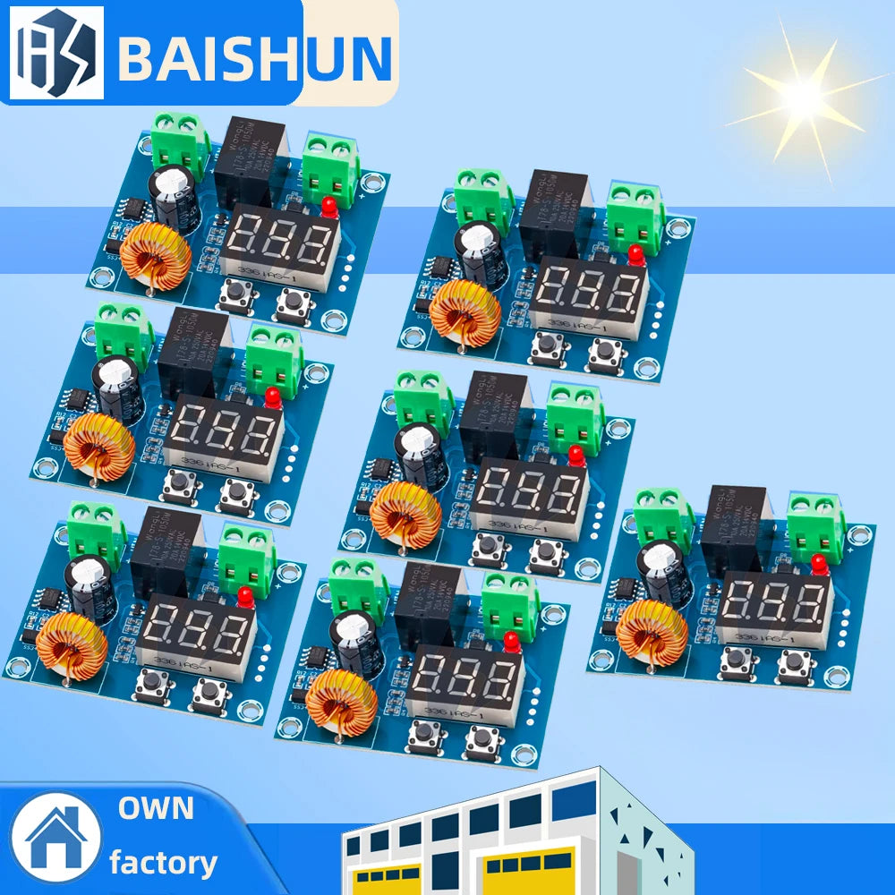1pc/2pcs /5pcs XH‑M609 12V‑36V Battery Protection Module with Over‑Discharge Protection With led Display Zpaxo xh-m609 5pcs