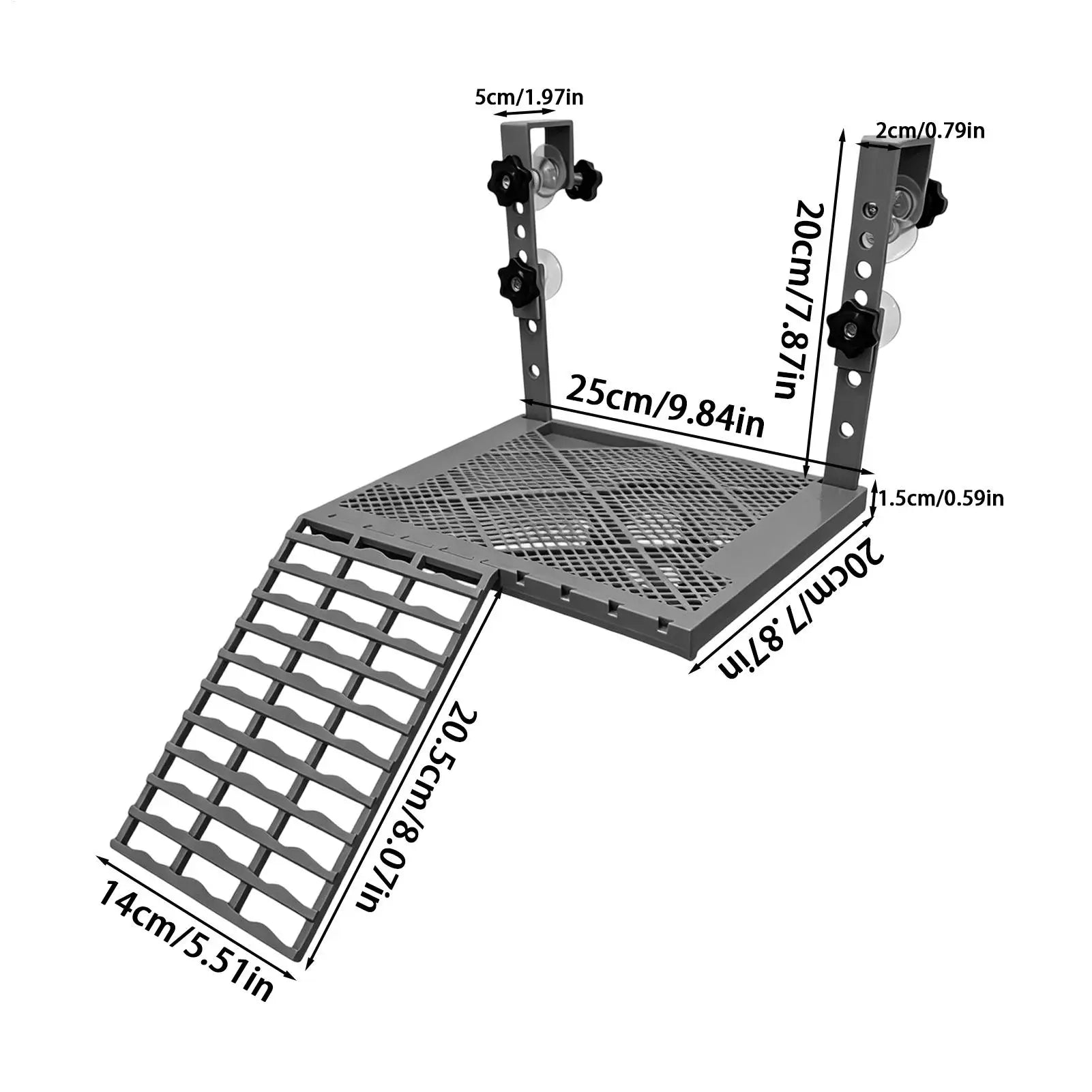 Turtle Basking Area Non-slip Resting Ramp Decoration Food Tank