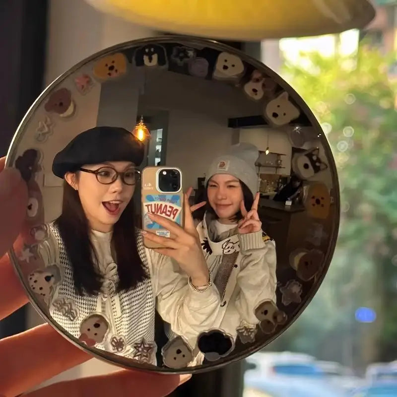 Portable Convex Mirror Travel Makeup Selfies Lightweight Handy Design Zpaxo