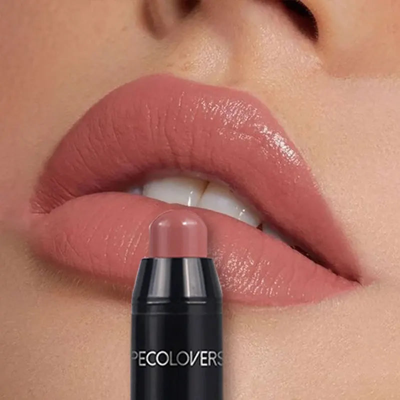 Matte Lipstick Pencil Waterproof Long Lasting Non-Stick Cup Lip Stain Tint Cosmetic Nude Lipstick Pen Makeup Maquillage Zpaxo