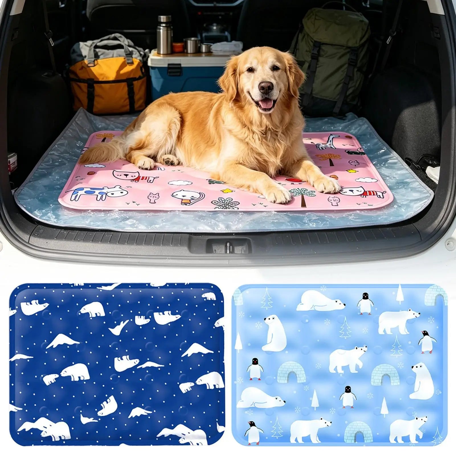 Pet Cooling Mat – Ice Gel Pad for Dogs & Cats | Summer Pet Cooling Mat Zpaxo